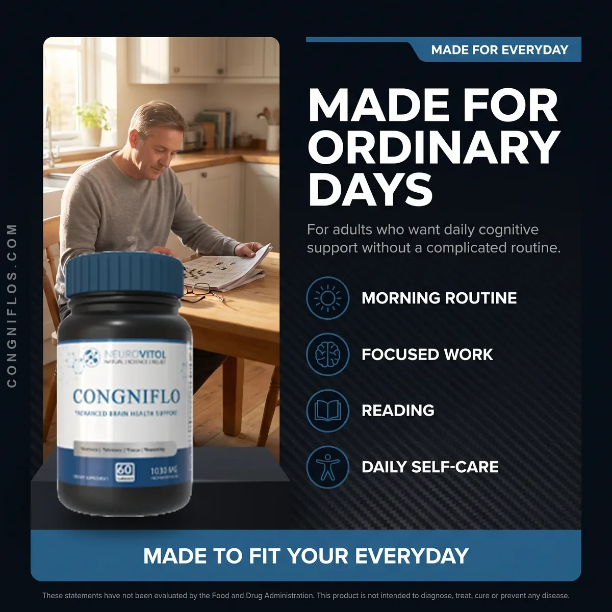 Who Congniflo is for — adults who want daily cognitive support